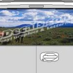 CLR108 Horses Vision Rear Window Mural Decal
