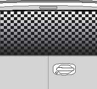 CLR114 Checkered Flag Fade I Vision Rear Window Mural Decal