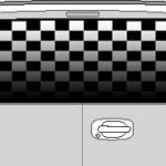 CLR115 Checkered Flag Fade II Vision Rear Window Mural Decal