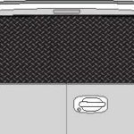 CLR120 Diamond Plate I Vision Rear Window Mural Decal
