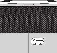 CLR120 Diamond Plate I Vision Rear Window Mural Decal