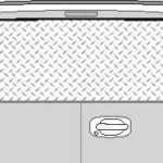 CLR122 Diamond Plate III Vision Rear Window Mural Decal