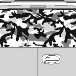 CLR123 Urban Camoflage I Vision Rear Window Mural Decal