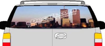 CLR134 WTC Vision Rear Window Mural Decal