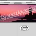 CLR136 Sunset On Water Vision Rear Window Mural Decal