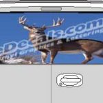 CLR138 Deer I Vision Rear Window Mural Decal