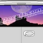 CLR141 Moon Landscape Vision Rear Window Mural Decal