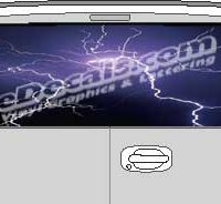 CLR143 Lightning Vision Rear Window Mural Decal