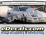 CLR147 Racecar Vision Rear Window Mural Decal