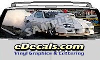 CLR147 Racecar Vision Rear Window Mural Decal