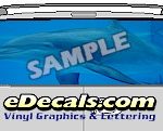 CLR148 Dolphin III Vision Rear Window Mural Decal