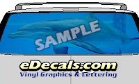 CLR148 Dolphin III Vision Rear Window Mural Decal