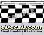 CLR156 Flip Flop II Checkered Vision Rear Window Mural Decal