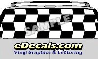 CLR156 Flip Flop II Checkered Vision Rear Window Mural Decal
