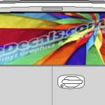 CLR165 Gay Pride Rainbow Vision Rear Window Mural Decal