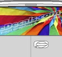 CLR165 Gay Pride Rainbow Vision Rear Window Mural Decal