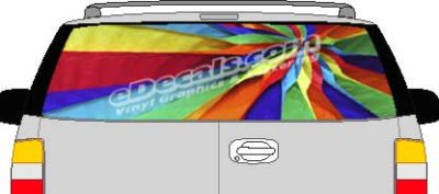 CLR165 Gay Pride Rainbow Vision Rear Window Mural Decal