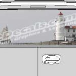 CLR168 Lighthouse Vision Rear Window Mural Decal