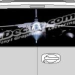 CLR173 Tornado Airplane Vision Rear Window Mural Decal