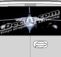 CLR173 Tornado Airplane Vision Rear Window Mural Decal