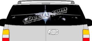 CLR173 Tornado Airplane Vision Rear Window Mural Decal