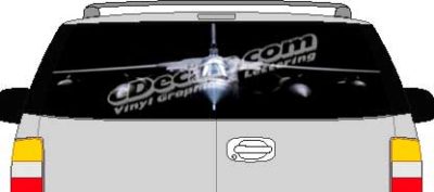 CLR173 Tornado Airplane Vision Rear Window Mural Decal