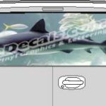 CLR176 Shark II Vision Rear Window Mural Decal