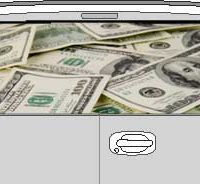 CLR182 Big Money Vision Rear Window Mural Decal