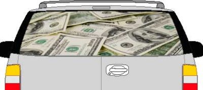 CLR182 Big Money Vision Rear Window Mural Decal