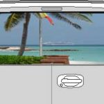 CLR185 Bahamas View Vision Rear Window Mural Decal