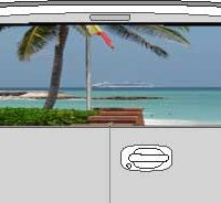 CLR185 Bahamas View Vision Rear Window Mural Decal