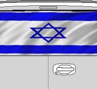 CLR189 Israel Jewish Vision Rear Window Mural Decal