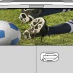CLR200 Soccer Kick Vision Rear Window Mural Decal
