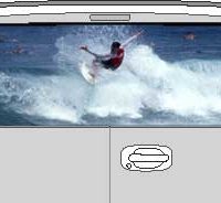 CLR204 Surf Surfing Waves II Vision Rear Window Mural Decal