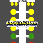 CMD101 NHRA IHRA Drag Racing Starting Line Tree Decal