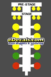 CMD101 NHRA IHRA Drag Racing Starting Line Tree Decal