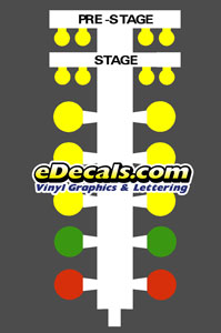 CMD101 NHRA IHRA Drag Racing Starting Line Tree Decal