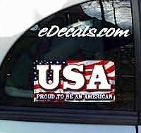  CNF152 USA Proud To Be An American Patriotic Decal