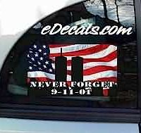  CNF153 Never Forget Patriotic Decal