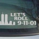 CNF156 Lets Roll Computer Cut Patriotic Decal