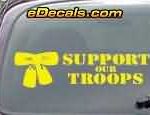 CNF176 Support Our Troops Patriotic Decal