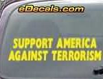 CNF189 Support America Against Terrorism Patriotic Decal