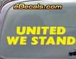 CNF190 United We Stand Patriotic Decal