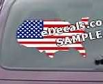 CNF205 American Flag USA Decal