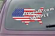  CNF205 American Flag USA Decal
