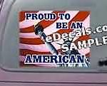 CNF210 American Flag Proud To Be Decal