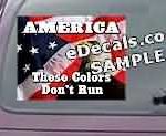 CNF214 American Flag Eagle These Colors Decal