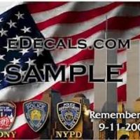  CNF216 WTC Memorial FDNY NYPD Decal