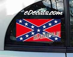 CNF219 American Confederate Flag Decal
