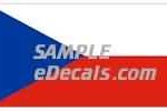 CNF303 Czechoslovakia Flag Decal